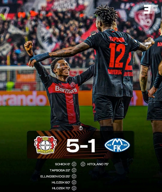 勒沃庫(kù)森全勝晉級(jí)！歐聯(lián)杯16強(qiáng)門票已拿下